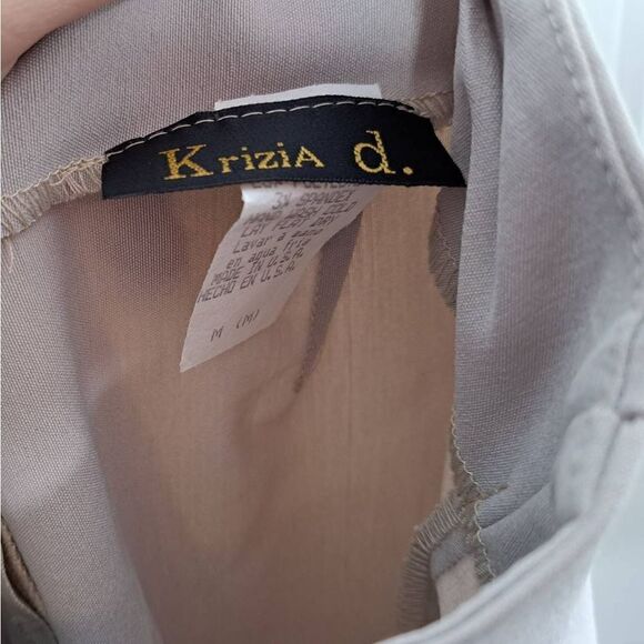 Krizia D Vintage 90s Boho Embroidered Capris size Medium - Picture 4 of 7